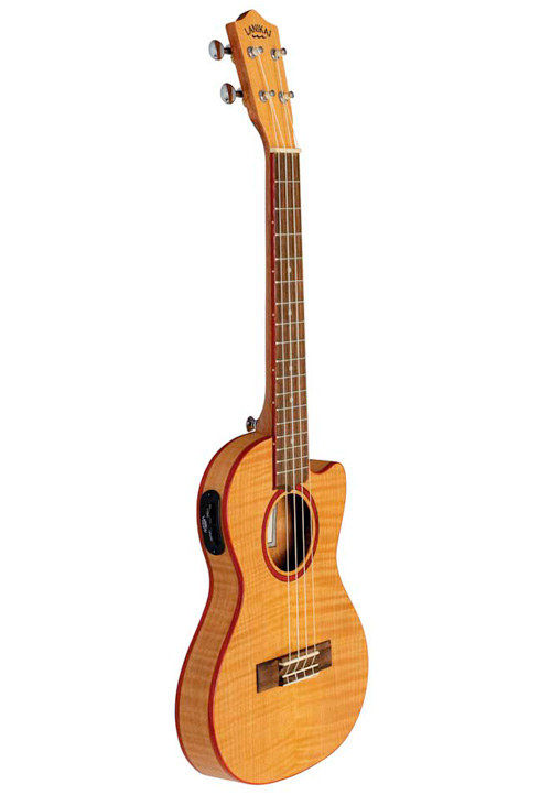 Lanikai Adds Two Thin Body Ukuleles To Flame Maple Series