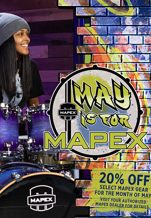 Mapex Declares “May is for Mapex” with Month-Long Gear Promotion