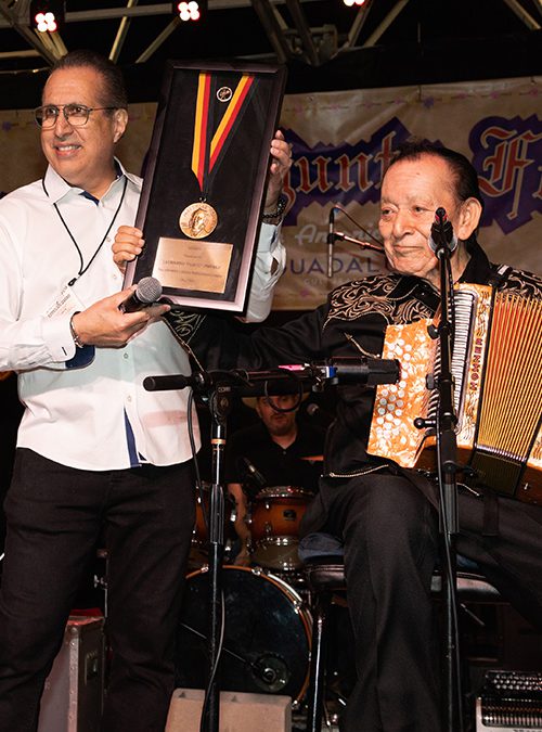 Leonardo “Flaco” Jiménez Receives Hohner Lifetime Achievement Award at the 41st Annual Conjunto Festival