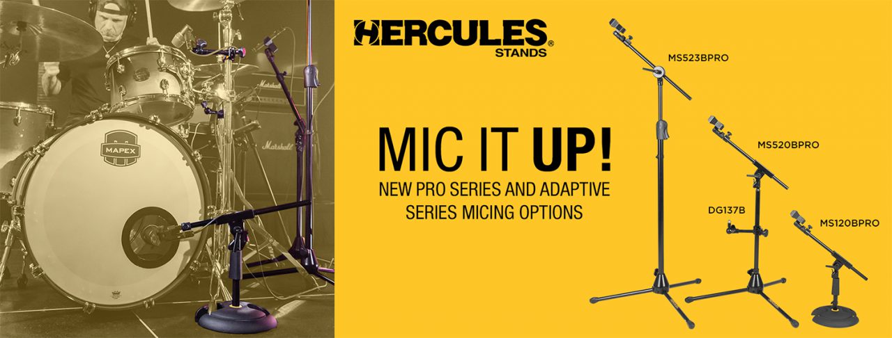 New Pro Series Mic Stands and Adaptive Multi-Mount from Hercules | KHS ...