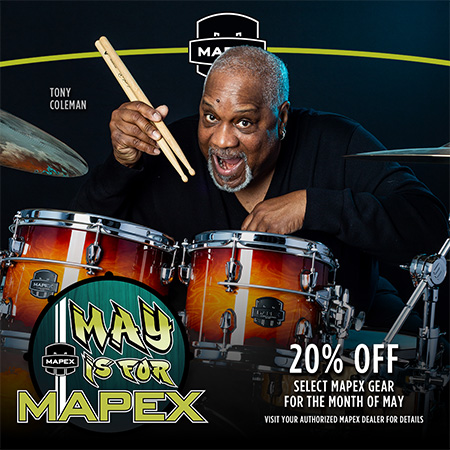 tony coleman posing with drum sticks