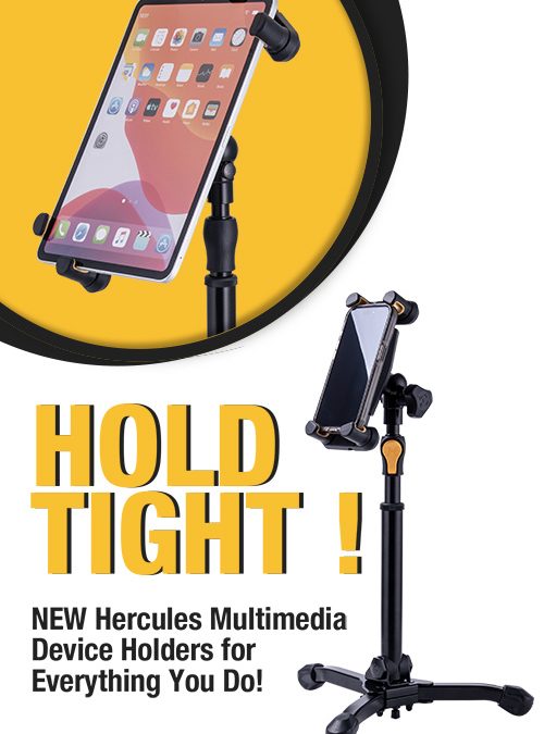 HERCULES Stands Unveils the DG307B-TS2 Tabletop Tripod Tablet & Smartphone Stand