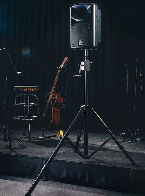 HERCULES Stands Wraps Up a Month of Innovation with the New SS710BPLUS Gear-Up Speaker Stand