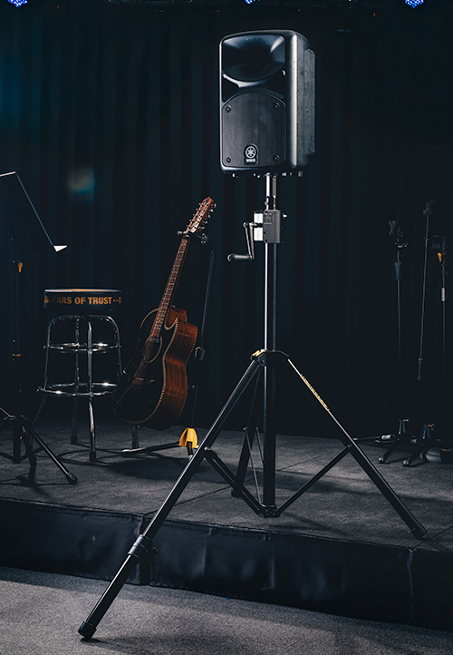 HERCULES Stands Wraps Up a Month of Innovation with the New SS710BPLUS Gear-Up Speaker Stand